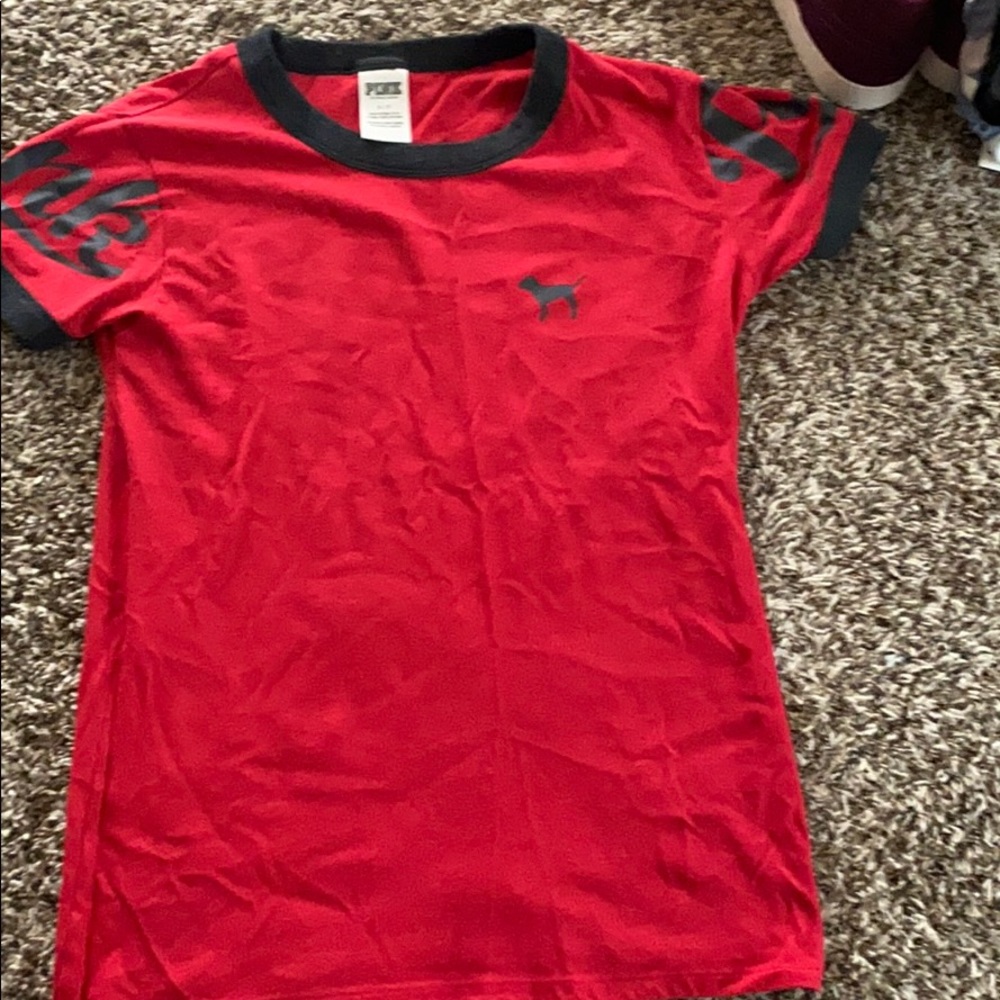 Red pink shirt